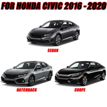 Para Honda Civic 2016 2017 2018 2019 2020 de Fibra de Carbono de Estilo Lateral de la Puerta de Espejo Retrovisor ABS Trim Kit de Accesorios de Decoración