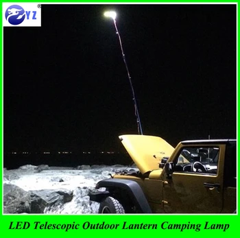 1 juego de coches estilo de 12V LED Telescópica al aire libre Linterna Camping Luz de la Lámpara de la Pesca de la Noche de Viaje por Carretera con Controlador de RF