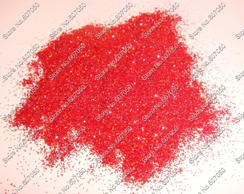 50gram x (0.2 MM) 008inch Holográfica Láser de Color Rojo Brillante Multa de Uñas Glitter Polvo de Clavo del Brillo del Arte de la Artesanía
