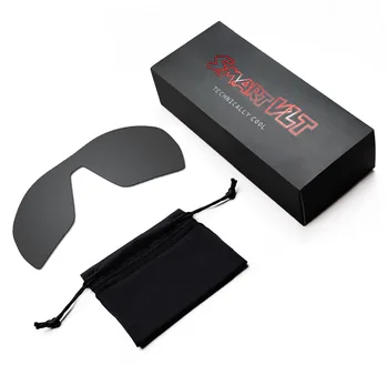 SmartVLT Gafas de sol Polarizadas de Reemplazo de Lentes de Oakley Rama - Cromo Negro