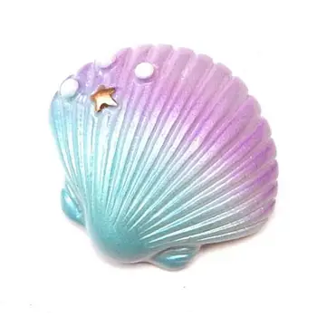 Colorido Magnético DIY de la Joyería de la Historieta Mar de decoración de Imán de Nevera 3D de Resina Shell