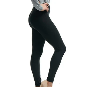 La Mujer Pantalones De Yoga De La Moda Casual Suave Negro/ Rojo Vino Cintura Alta Cintura De Deportes Pantalones De Elasticidad Casual Sólido Pantalones Para Feminina
