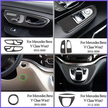 Para Mercedes-Benz V-Class-2020 Interior Del Coche Modificación De Piezas De Fibra De Carbono Auténtica (Suave) Variedad De Opciones