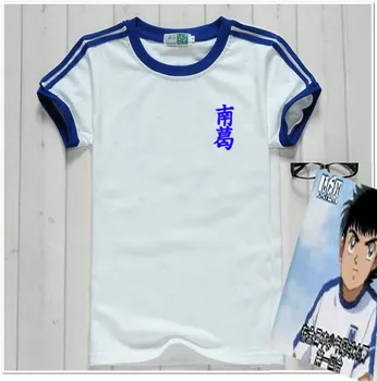 Capitán Tsubasa Jersey de Fútbol Traje de Uniforme de tela de secado Rápido Kid tamaño Adulto Traje de Cosplay de algodón T-shirt