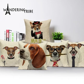 Beagle Fundas De Cojines Cojines De Decoración Para El Hogar Ropa De Animal Beagle Cachorro De Perro De Dibujos Animados Funda De Almohada Decorativa Cojines De Decoración Para El Hogar