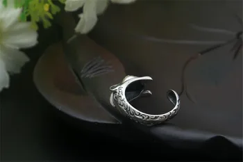 LYBUY 925 de la plata esterlina de la joyería de 2018 animal lindo anillo Rojo de los ojos de Circón conejo de apertura de anillo para las Mujeres niña de la Escuela