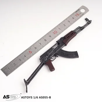 1/6 Soporte Plegable de AK Modelo Plástico de la Pistola de Plástico para Juguetes para 12